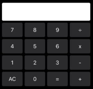 Calculator image in dark mode